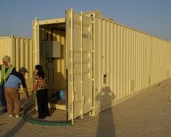 Container treatment plant by ClearFox®, mobile and ready to plug!